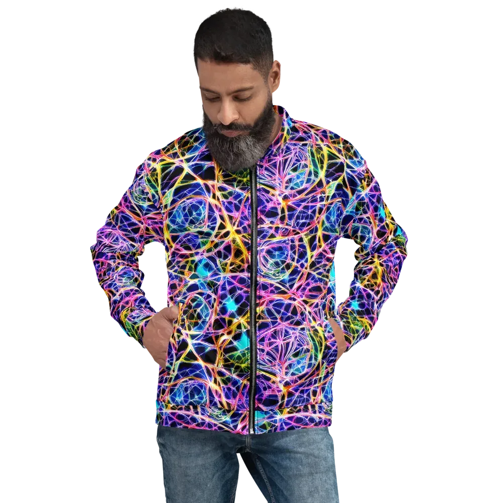 Laser Lace on Bomber Jacket — Front
