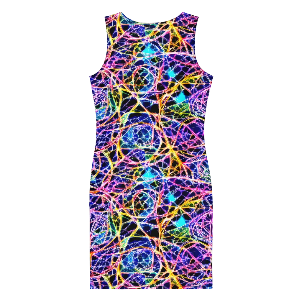 Laser Lace on Bodycon Dress — Back