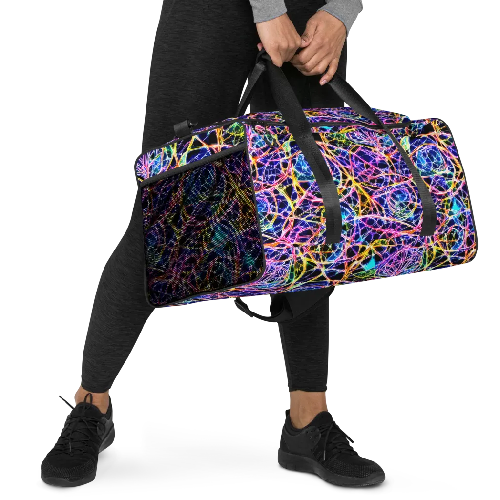 Laser Lace on Duffle Bag — Right Front