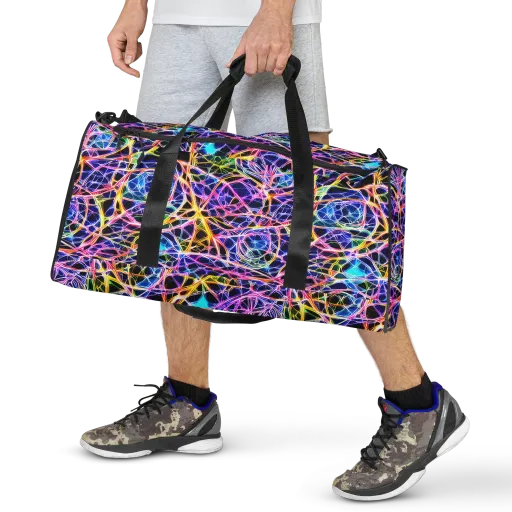 Laser Lace on a Duffle Bag
