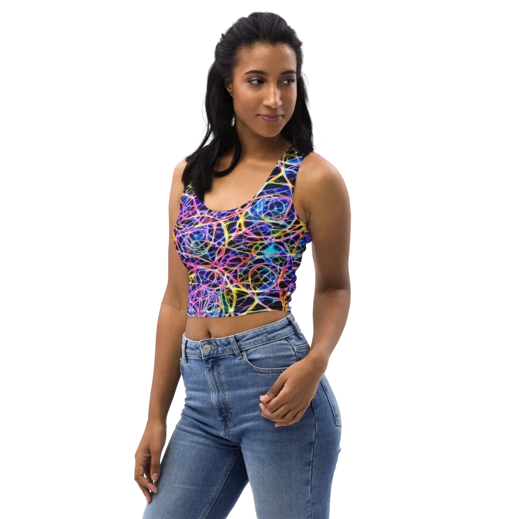 Laser Lace on Crop Top — Left Front