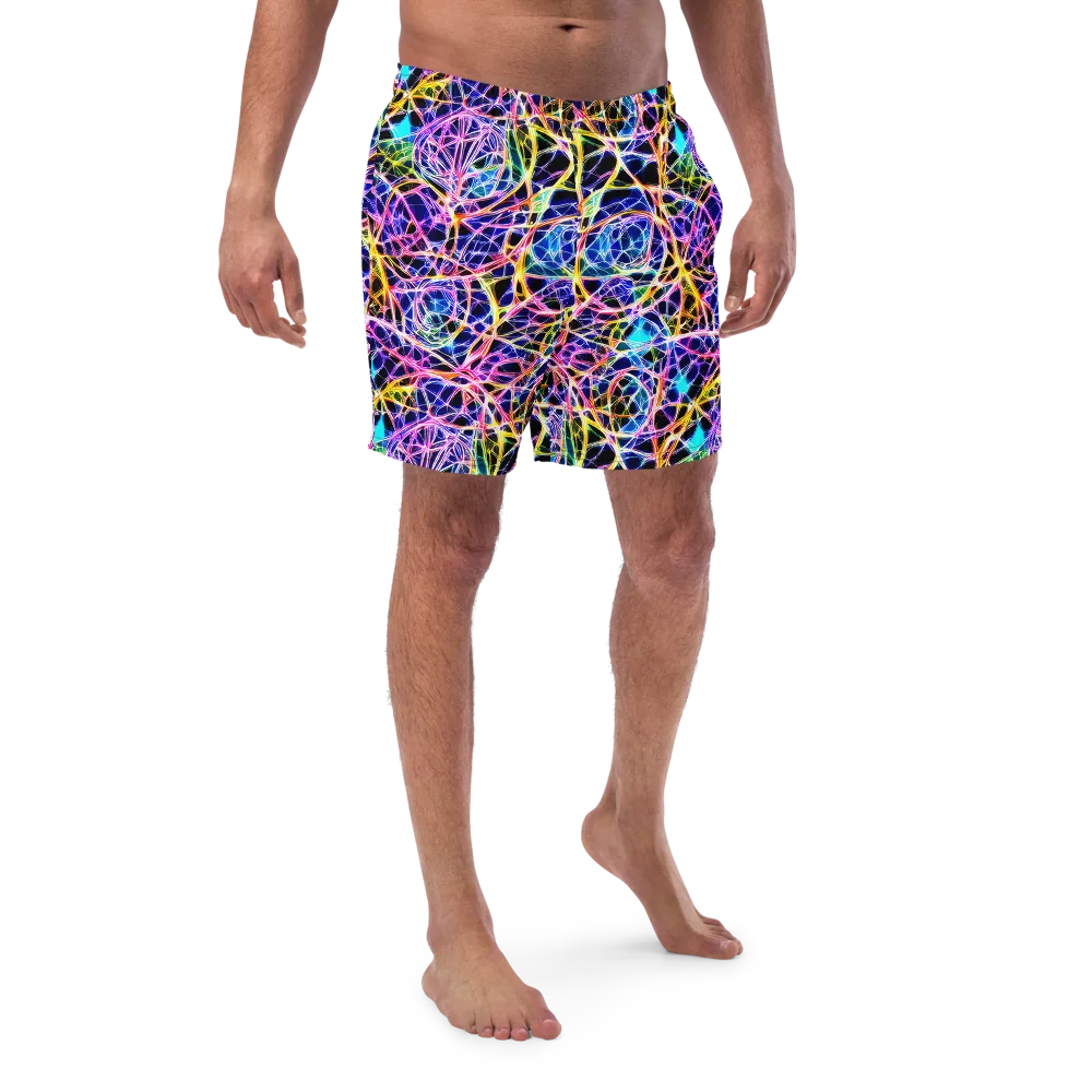 Laser Lace on Swim Trunks — Front