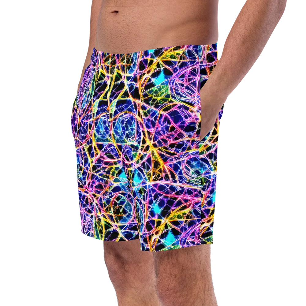 Laser Lace on Swim Trunks — Left Front