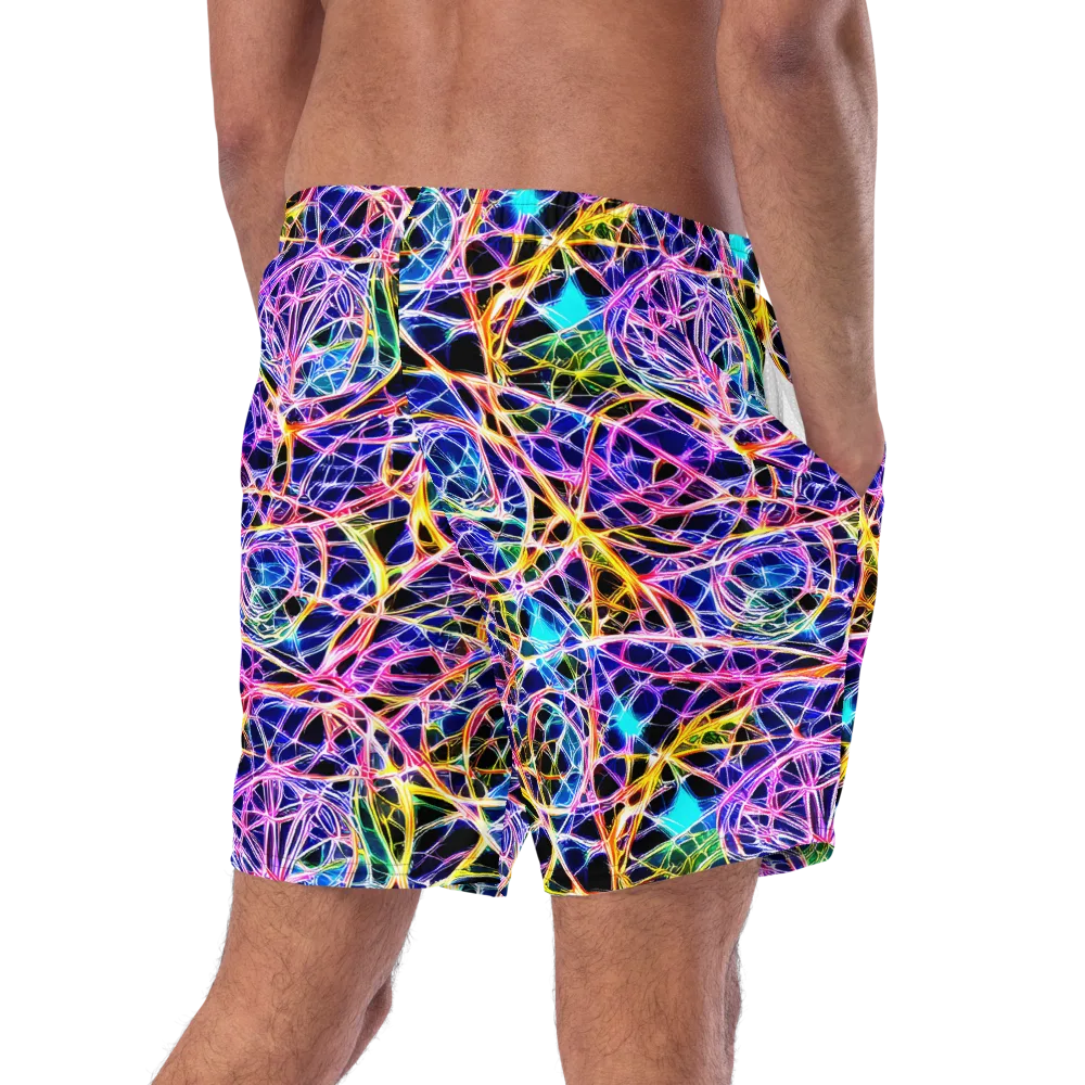 Laser Lace on Swim Trunks — Right Back
