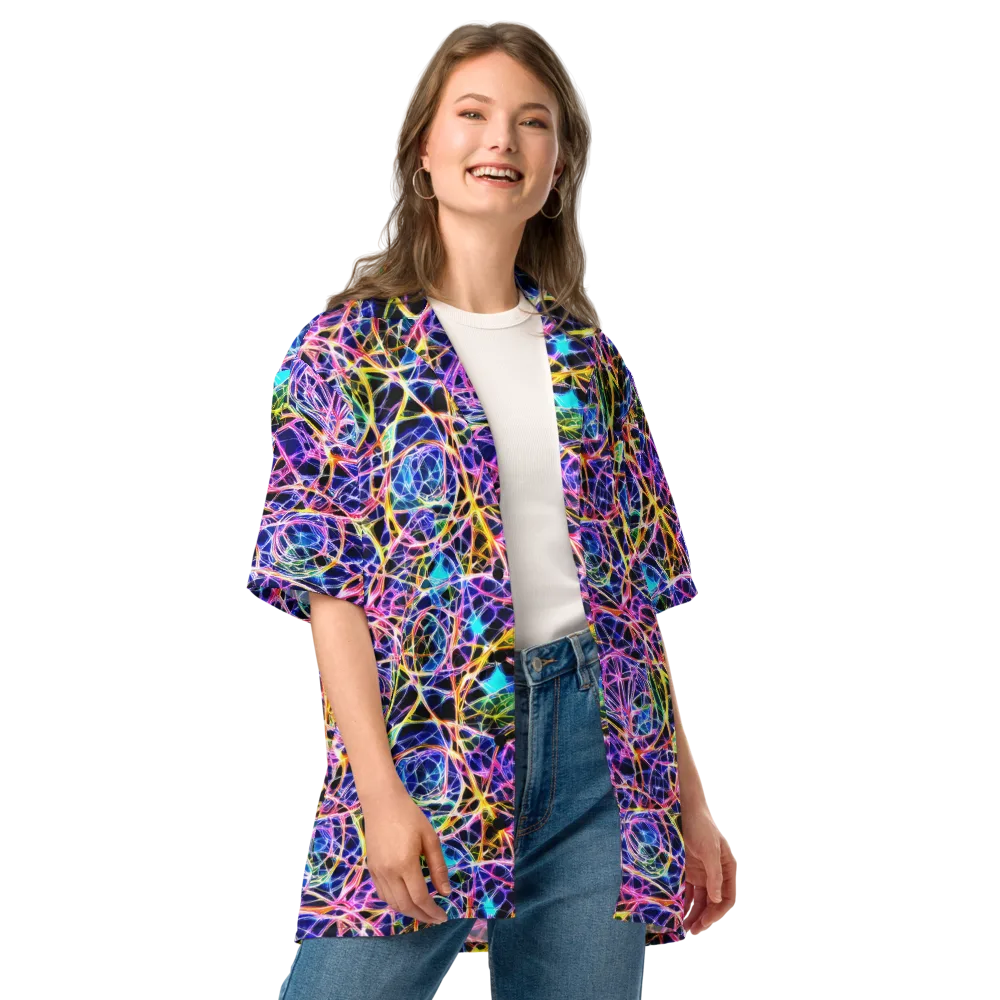 Laser Lace on Button Shirt — Front