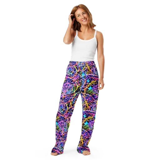 Laser Lace on a Women's Pajama Pants