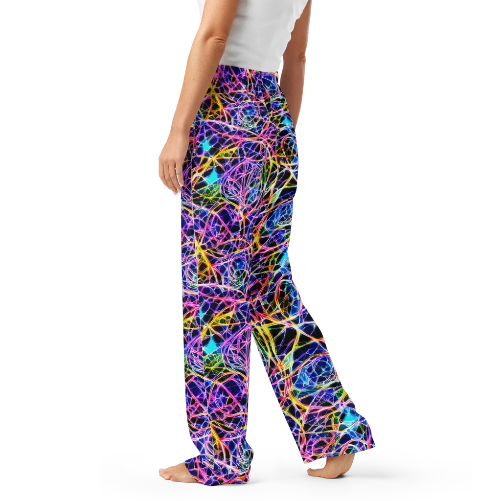 Laser Lace on Women's Pajama Pants — Left