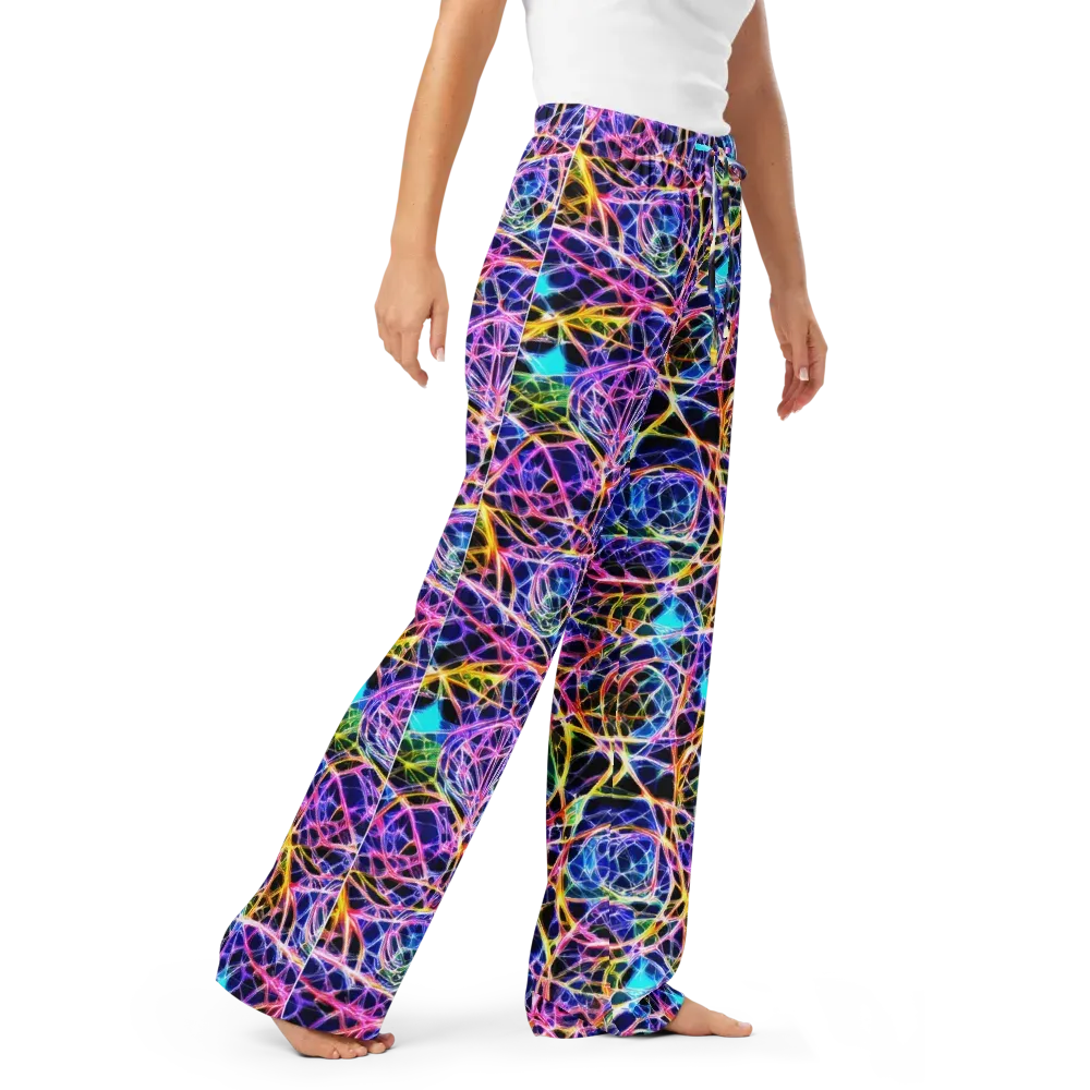 Laser Lace on Women's Pajama Pants — Right Front