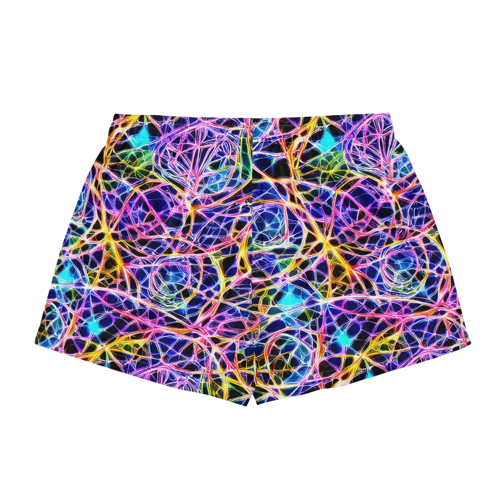 Laser Lace on Women's Pajama Shorts — Back