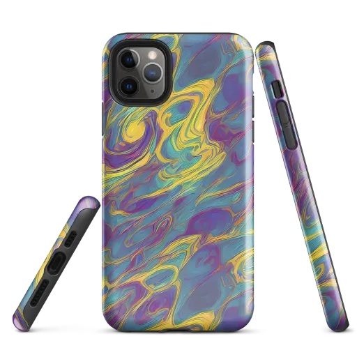 Golden Waveform on a Tough Case for iPhone®
