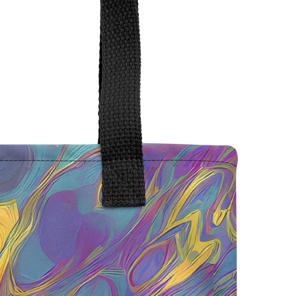 Golden Waveform on Tote Bag — Product details