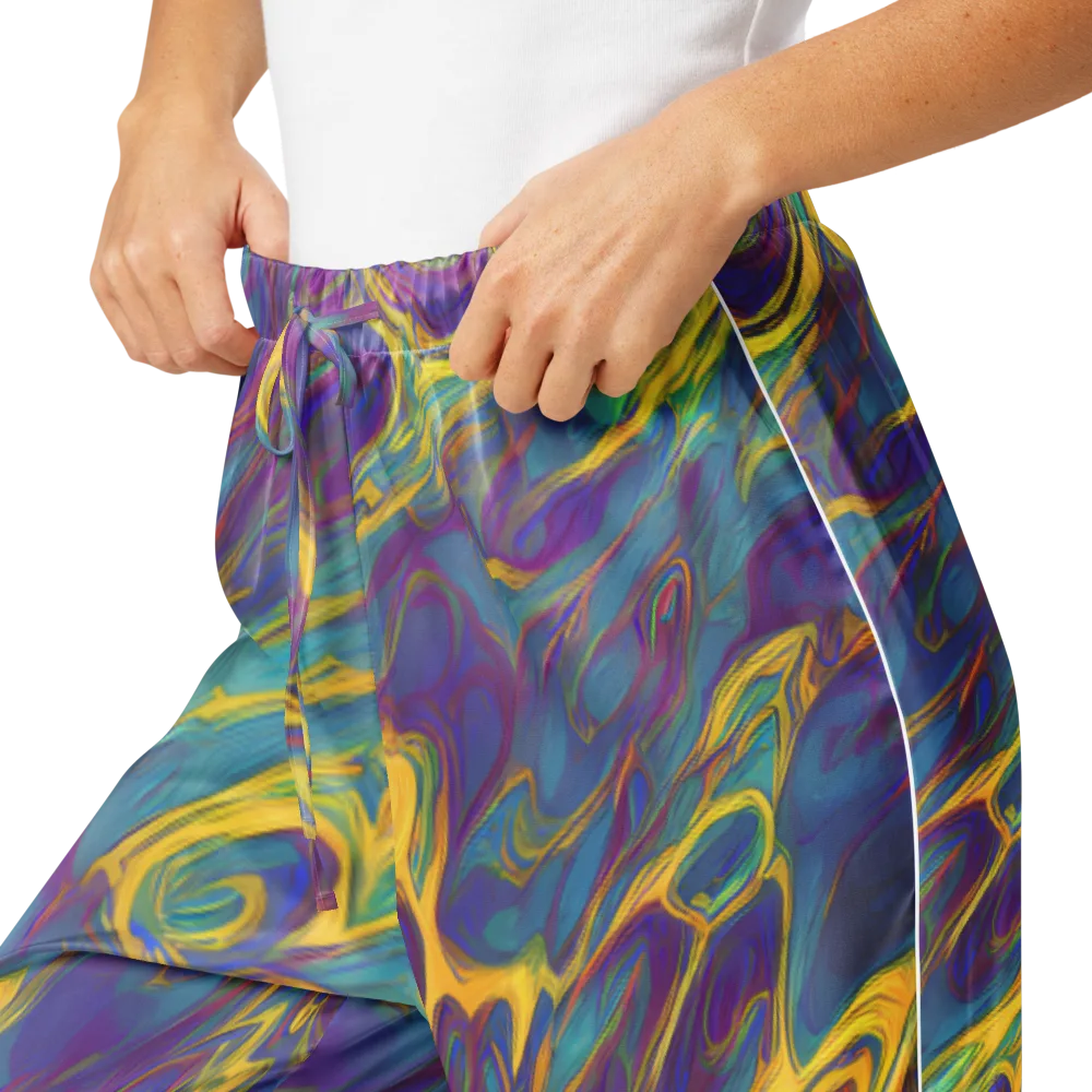 Golden Waveform on Women's Pajama Pants — Product details