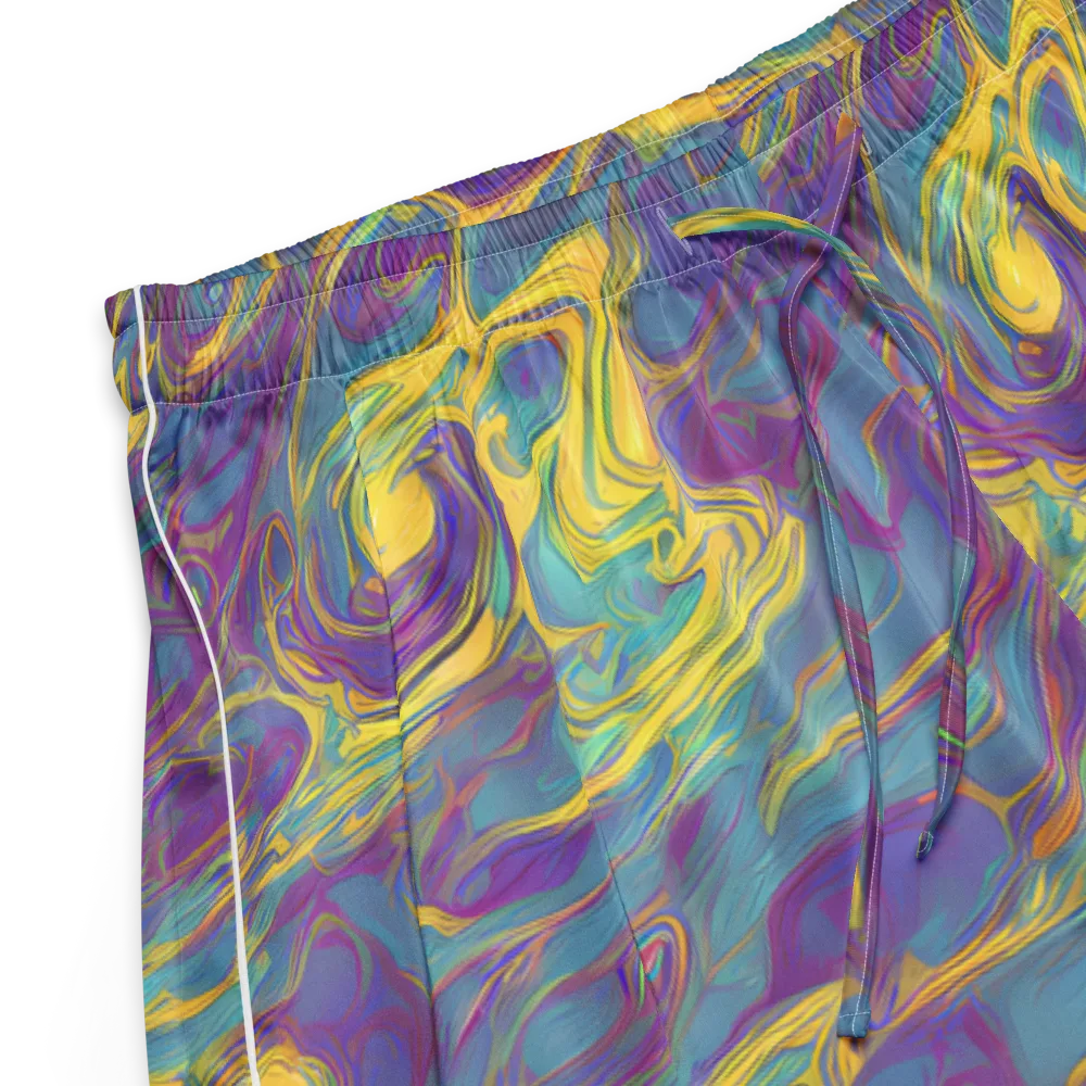 Golden Waveform on Women's Pajama Shorts — Product details