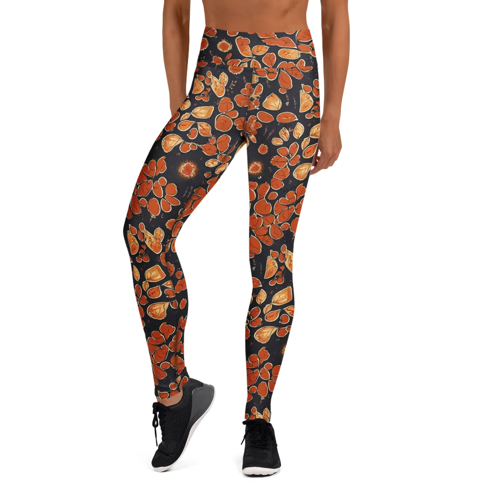 Ember Herbarium on Yoga Leggings — Front