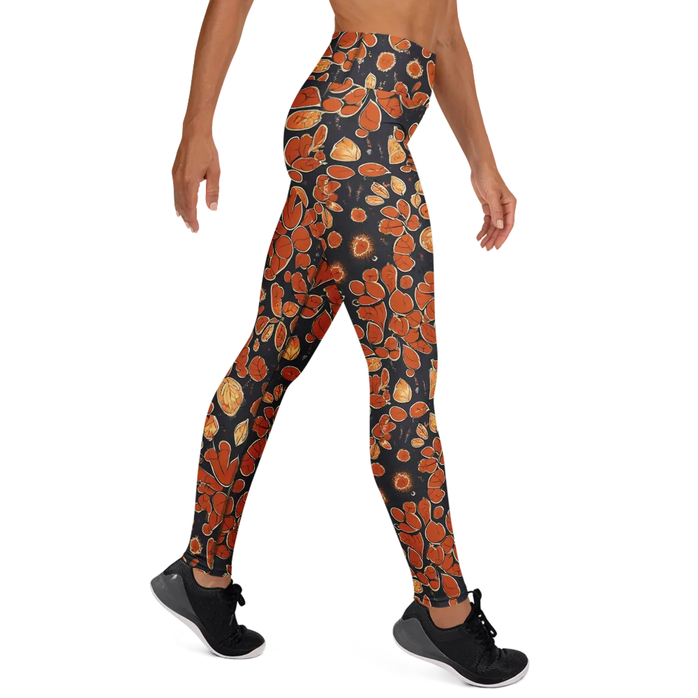 Ember Herbarium on Yoga Leggings — Right