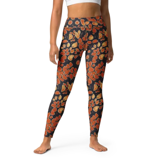 Ember Herbarium on a Yoga Leggings