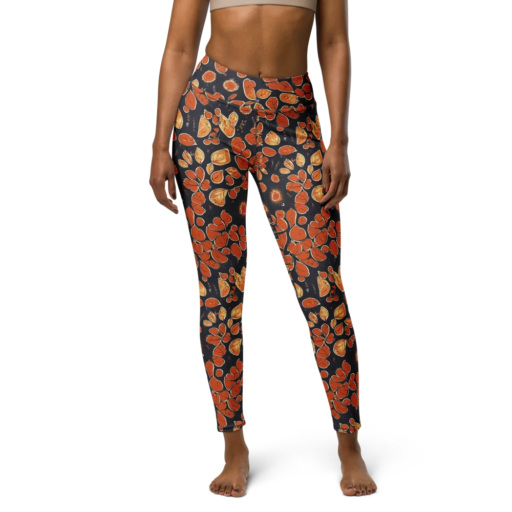 Ember Herbarium on Yoga Leggings — Front