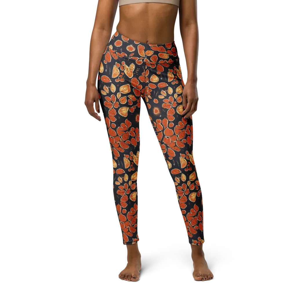 Ember Herbarium on Yoga Leggings — Front