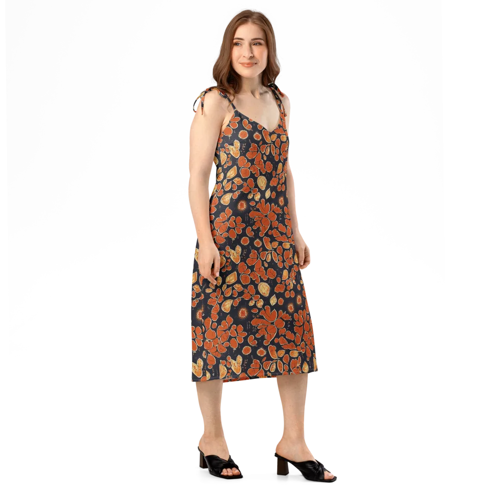 Ember Herbarium on Slip Dress — Right Front