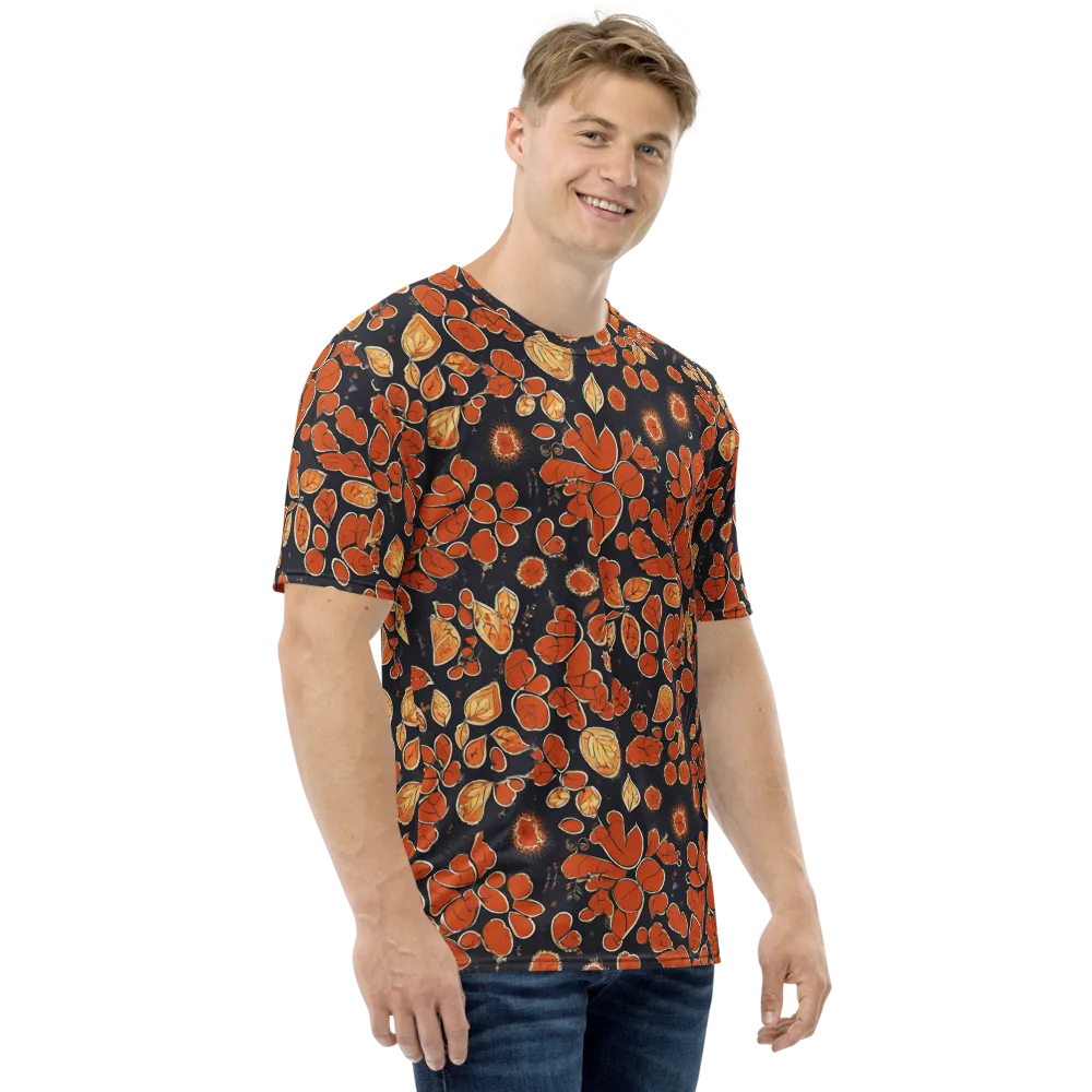 Ember Herbarium on Men's Crew Neck T-Shirt — Right