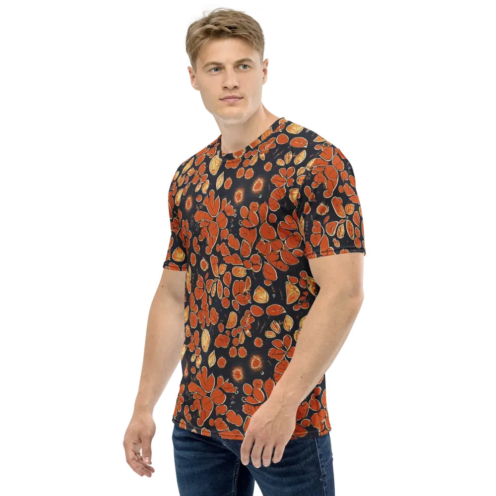 Ember Herbarium on Men's Crew Neck T-Shirt — Left