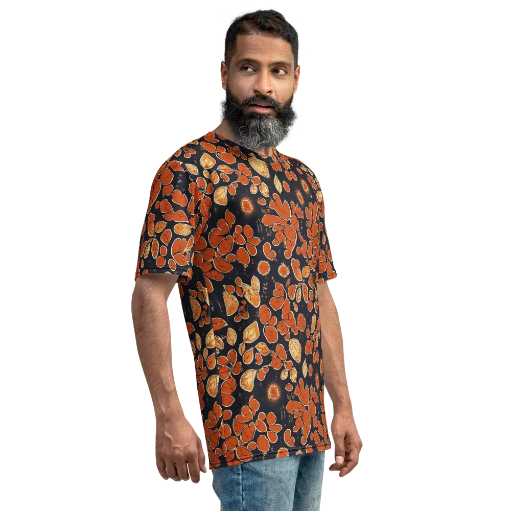 Ember Herbarium on Men's Crew Neck T-Shirt — Right