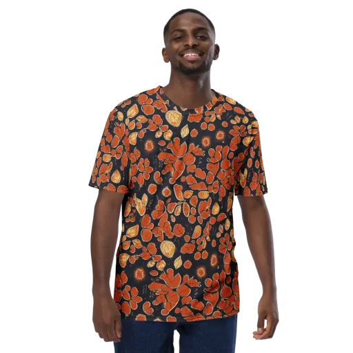 Ember Herbarium on a Men's Crew Neck T-Shirt