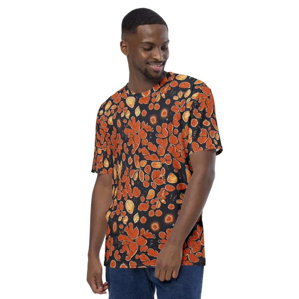 Ember Herbarium on Men's Crew Neck T-Shirt — Left