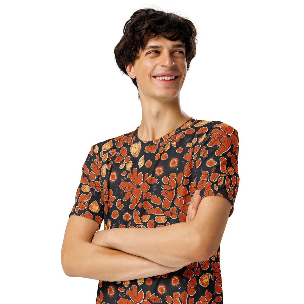 Ember Herbarium on Men's Crew Neck T-Shirt — Left Front