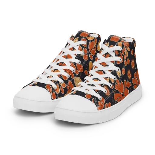 Ember Herbarium on a Women's High Top Canvas Shoes