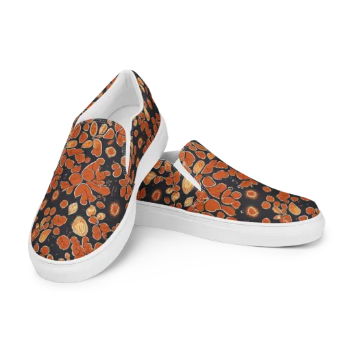 Ember Herbarium on a Men's Slip-On Canvas Shoes