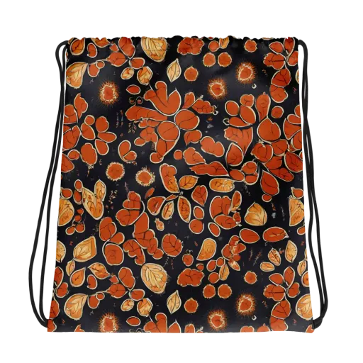 Ember Herbarium on a Drawstring Bag