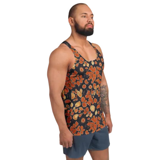 Ember Herbarium on a Men's Tank Top