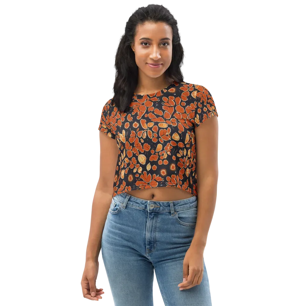Ember Herbarium on Crop Tee — Front