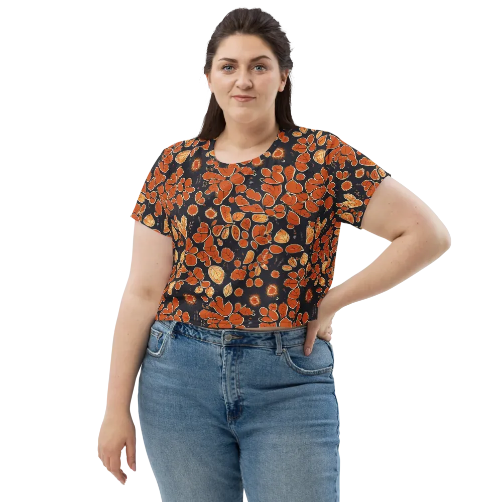 Ember Herbarium on Crop Tee — Front
