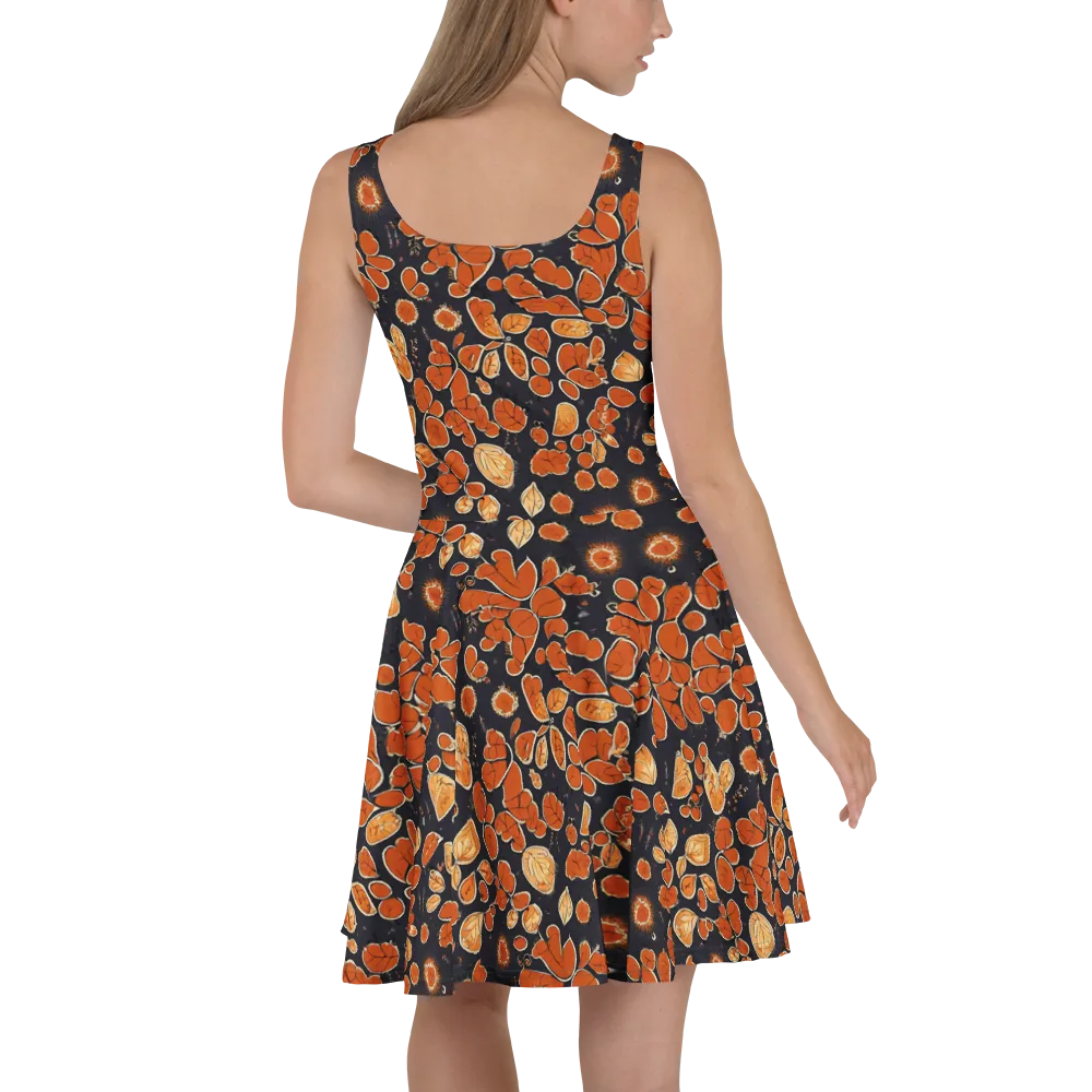 Ember Herbarium on Skater Dress — Back