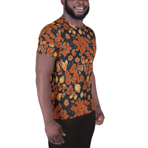 Ember Herbarium on a Men's Athletic T-Shirt