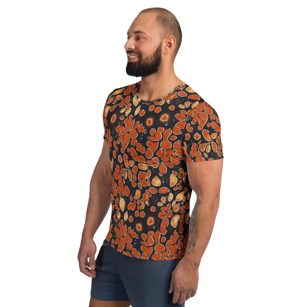 Ember Herbarium on Men's Athletic T-Shirt — Left