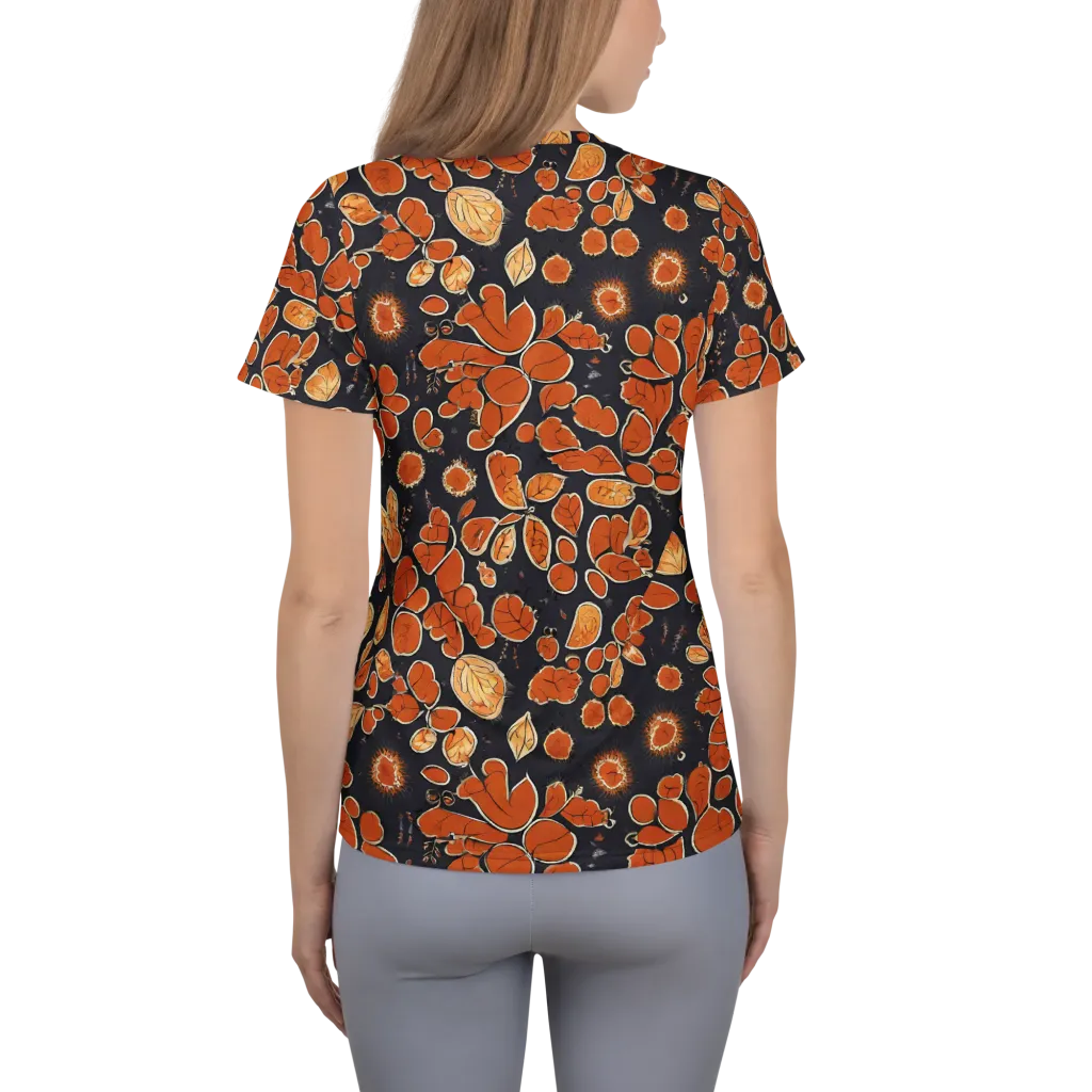 Ember Herbarium on Women's Athletic T-Shirt — Back