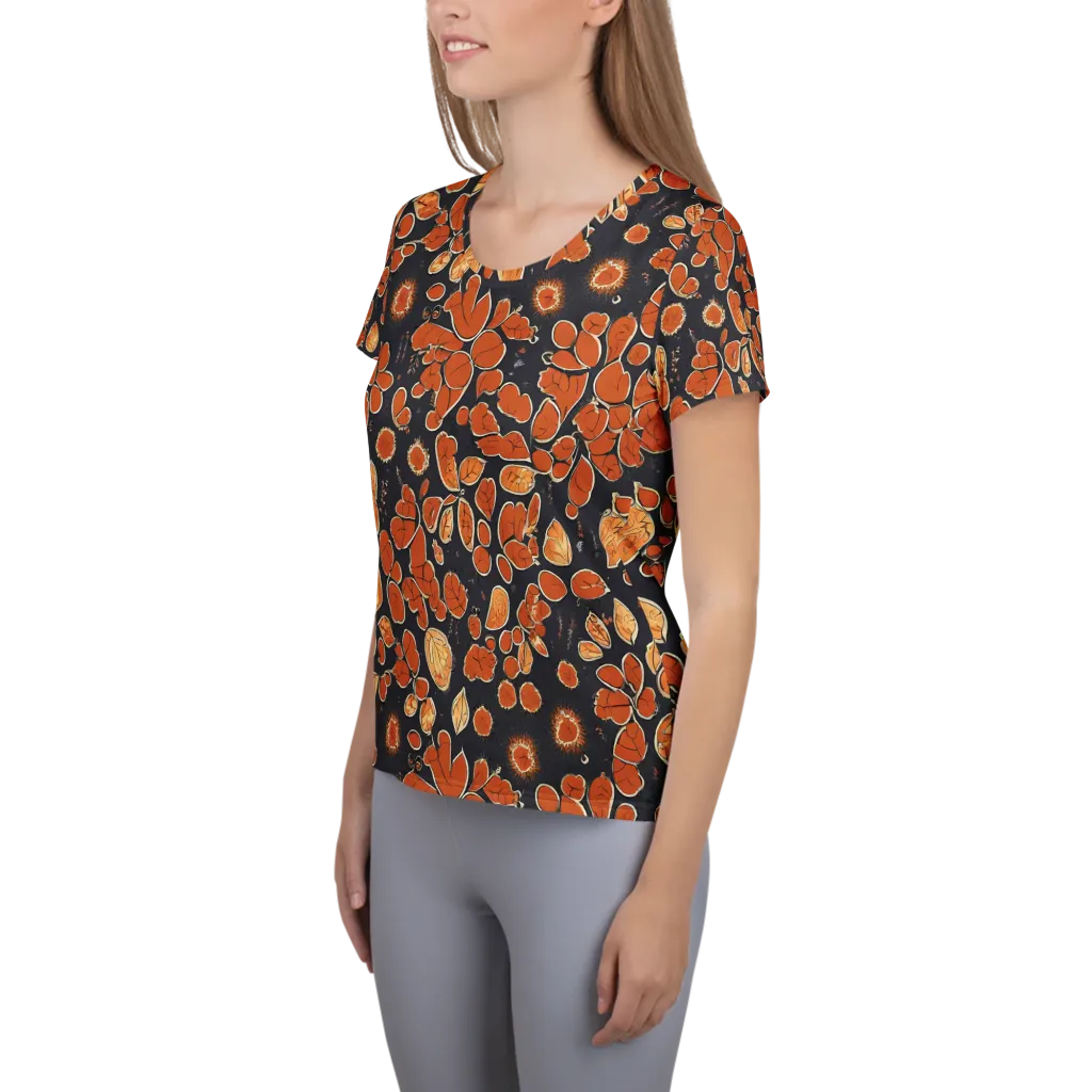 Ember Herbarium on Women's Athletic T-Shirt — Left
