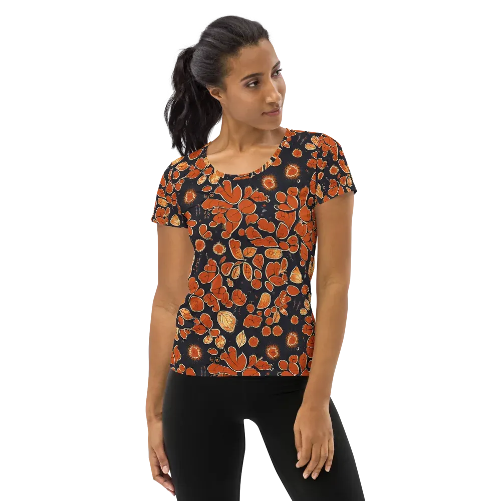 Ember Herbarium on Women's Athletic T-Shirt — Front
