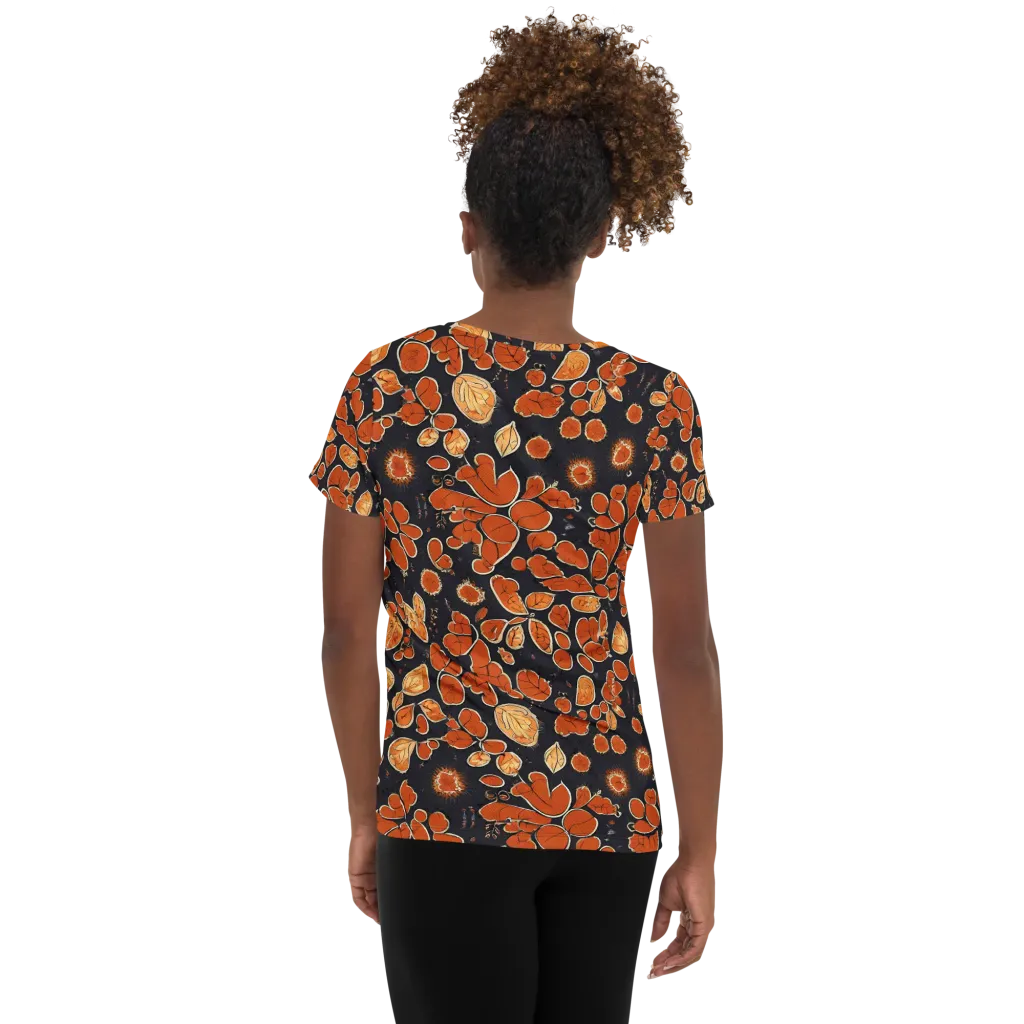 Ember Herbarium on Women's Athletic T-Shirt — Back