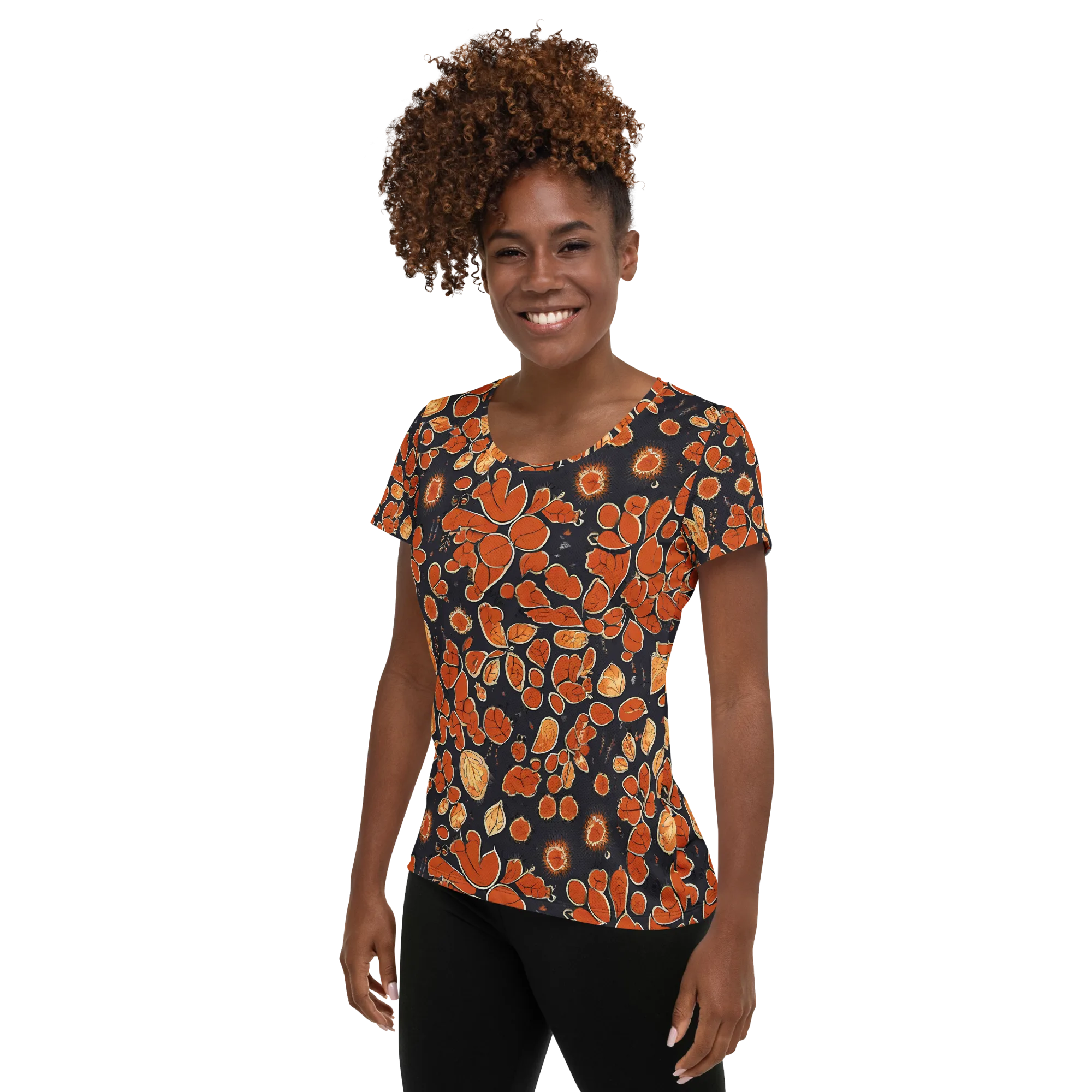 Ember Herbarium on Women's Athletic T-Shirt — Left