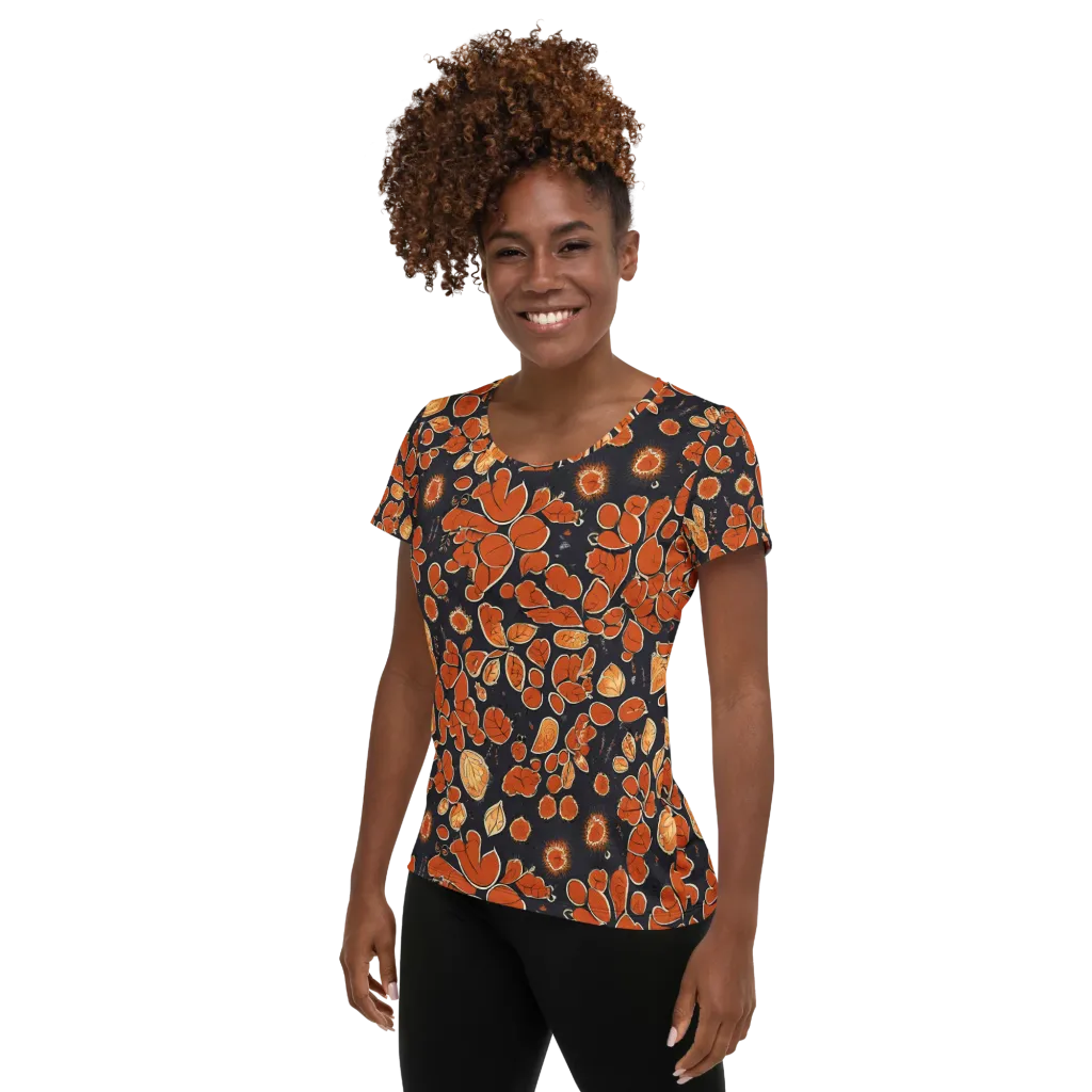 Ember Herbarium on Women's Athletic T-Shirt — Left