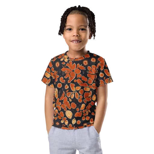 Ember Herbarium on a Kids Crew Neck T-Shirt