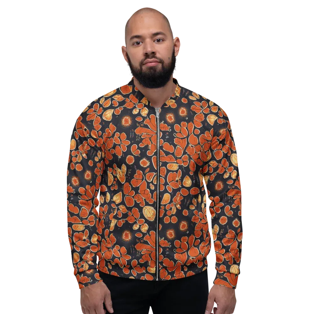 Ember Herbarium on Bomber Jacket — Front