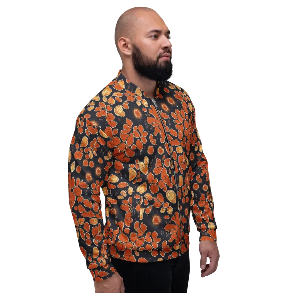 Ember Herbarium on Bomber Jacket — Right