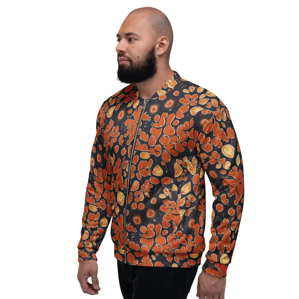 Ember Herbarium on Bomber Jacket — Left
