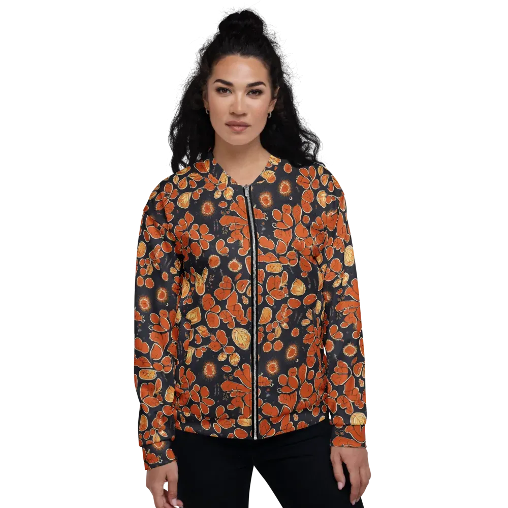 Ember Herbarium on Bomber Jacket — Front