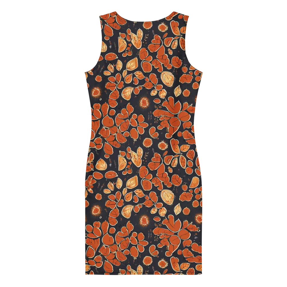 Ember Herbarium on Bodycon Dress — Back